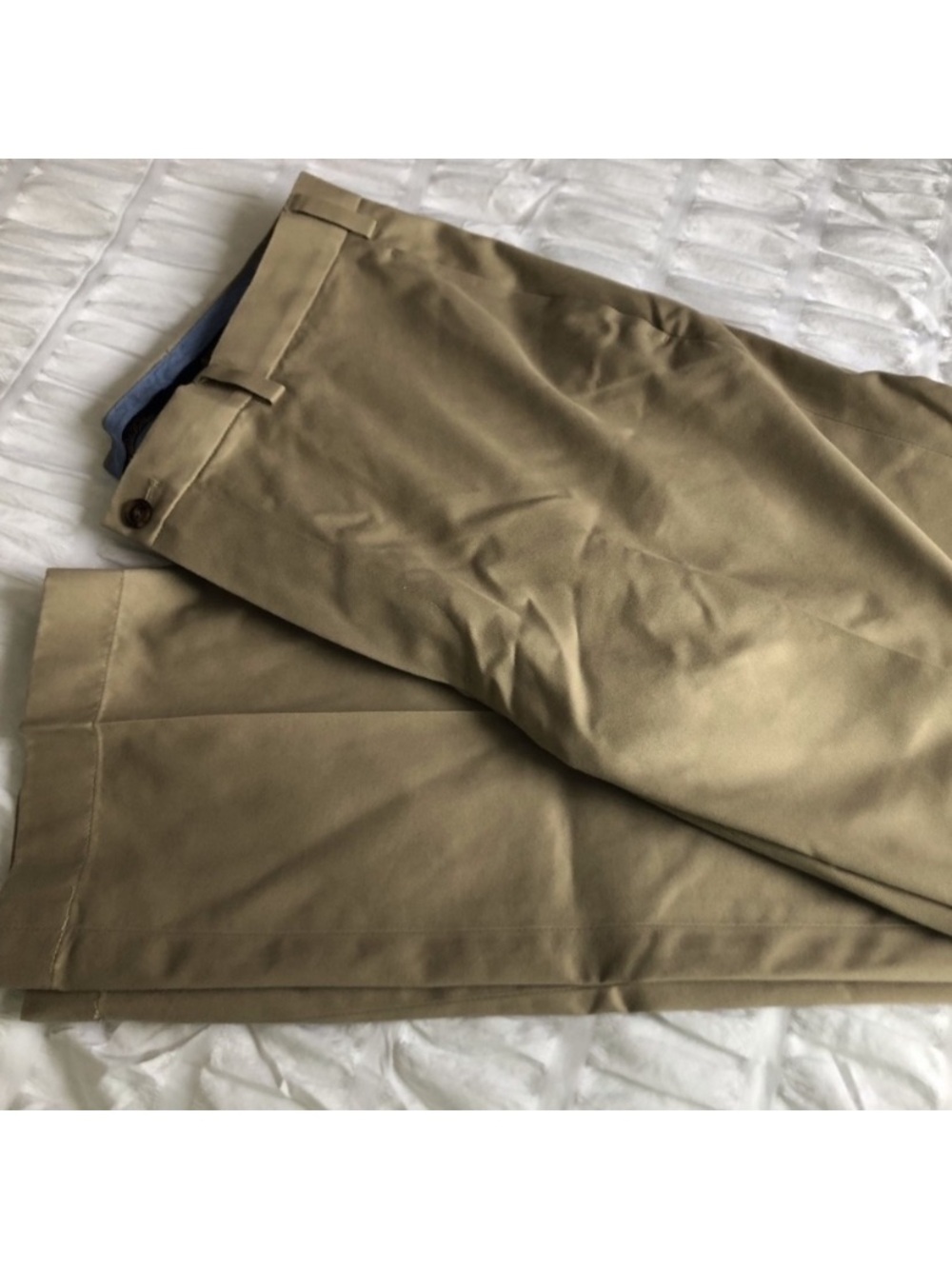 Brooks Brothers Khaki Flat-Front Dress Pants - Tan